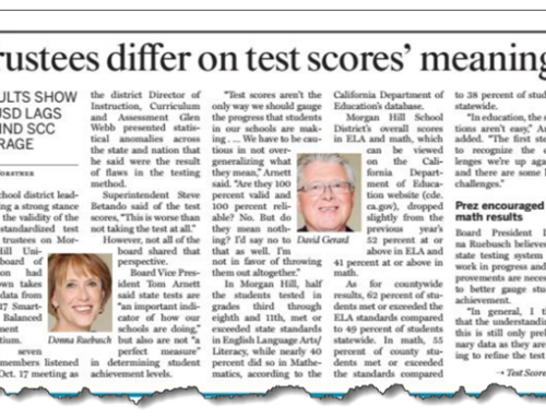 As school board trustees make sense of test results, supes have an opportunity to build a common view